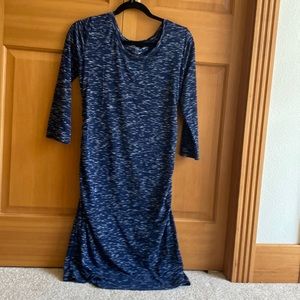 Blue maternity dress